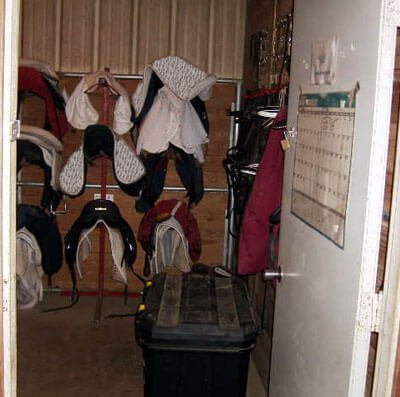 Tack room at Sonesta Farms